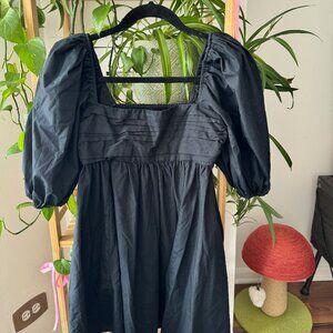 The A&F Emerson Poplin Puff Sleeve Mini Dress